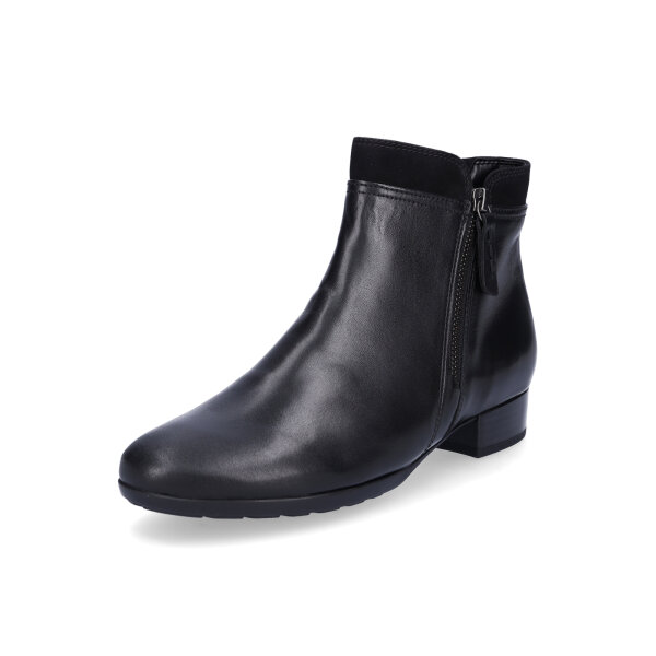 Gabor Damen Leder Stiefelette schwarz