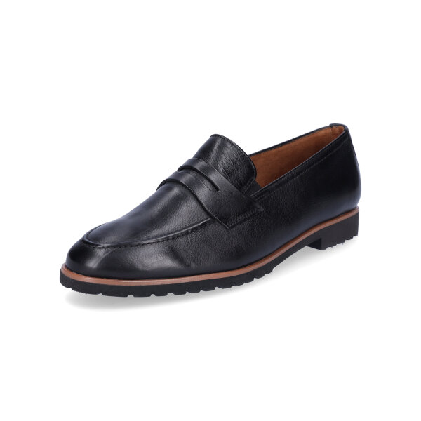 Paul Green Super Soft Damen Leder Slipper schwarz