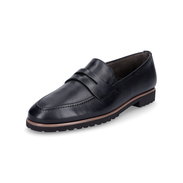 Paul Green Super Soft Damen Leder Slipper dunkelblau