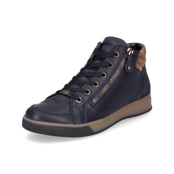 Ara Damen Leder Sneaker blau