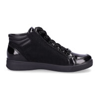 Ara Damen Leder Sneaker schwarz Lack