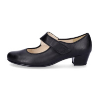 Ara Damen Leder Trotteur schwarz matt