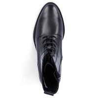 Tamaris Damen Leder Schn&uuml;rboot schwarz