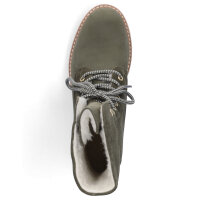 Tamaris Damen Leder Schnürboot olive