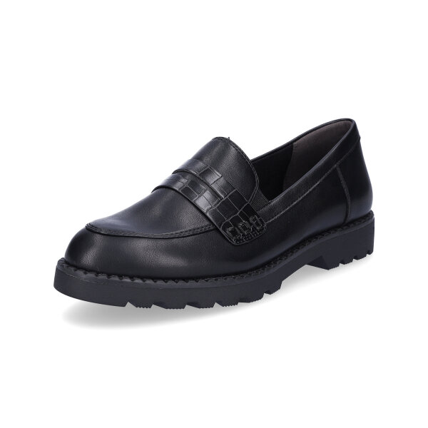 Tamaris Damen Slipper schwarz matt