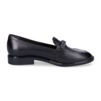 Tamaris Damen Leder Slipper schwarz