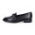 Tamaris Damen Leder Slipper schwarz