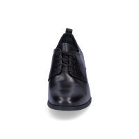Tamaris Damen Leder Schn&uuml;rpumps schwarz