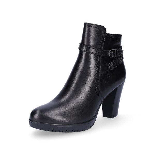 Tamaris Damen Leder Stiefelette schwarz