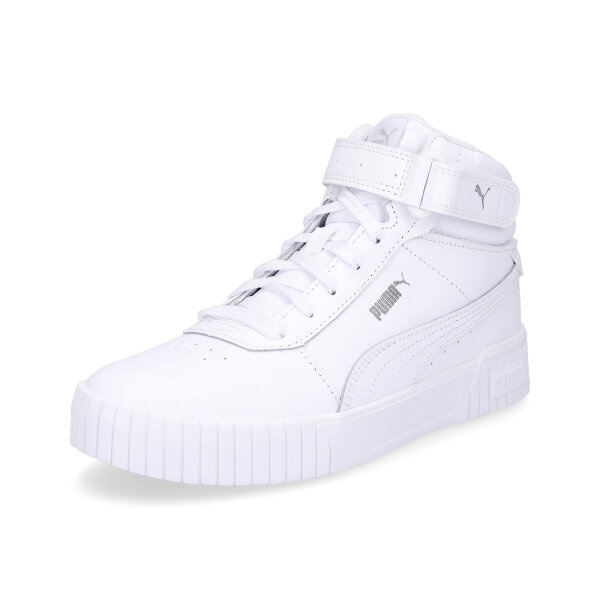 Puma Damen Sneaker Carina 2.0 Mid wei&szlig;