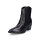 Tamaris Damen Leder Stiefelette schwarz