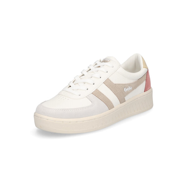 Gola Damen Sneaker Grandslam Trident wei&szlig; taupe