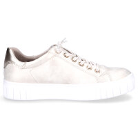 Marco Tozzi Damen Sneaker beige metallic