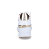 Marco Tozzi Damen Keil Sneaker wei&szlig; gold