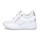 Marco Tozzi Damen Keil Sneaker weiß silber