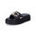 Buffalo Damen Pantolette Noa Slide Chain schwarz