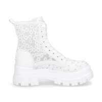Buffalo Damen Schn&uuml;rboot Aspha RLD Bloom wei&szlig;