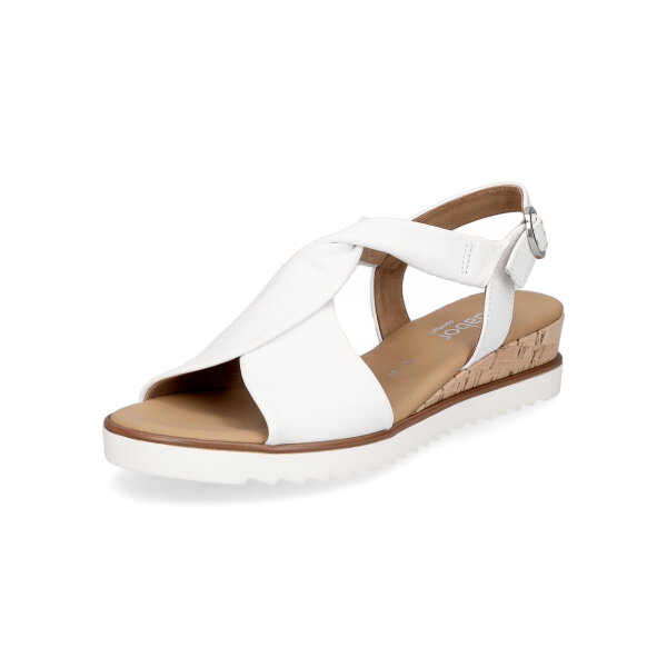 Gabor Damen Sandalette wei&szlig;