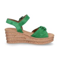 Gabor Damen Plateau Keilsandalette gr&uuml;n