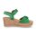 Gabor Damen Plateau Keilsandalette gr&uuml;n