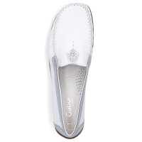 Gabor Damen Mokassin wei&szlig; silber