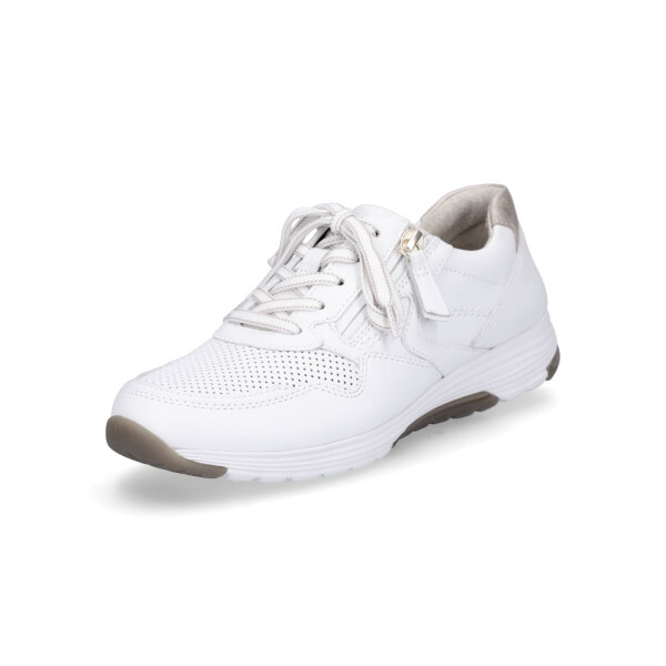 Gabor Rollingsoft Damen Sneaker wei&szlig; platin