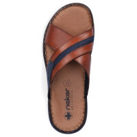 Rieker Herren Pantolette braun blau