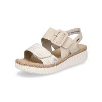 Rieker Damen Sandale beige gold