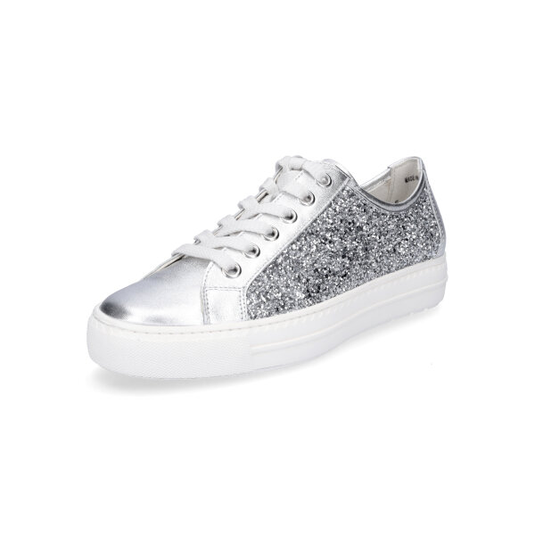 Paul Green Damen Sneaker silber metallic