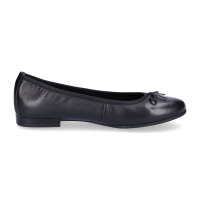 Tamaris Damen Leder Ballerina schwarz