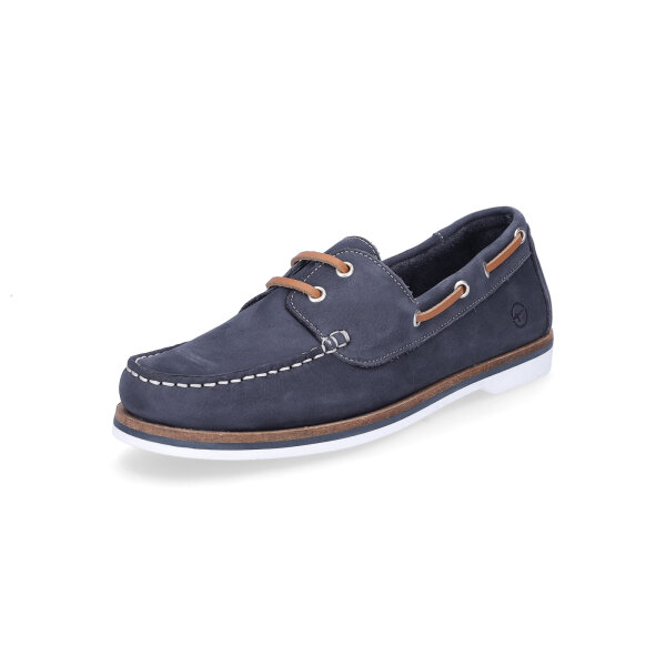 Tamaris Damen Leder Mokassin blau