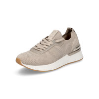 Tamaris Damen Strick Sneaker beige metallic