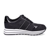 Tamaris Damen Sneaker schwarz Glitzer