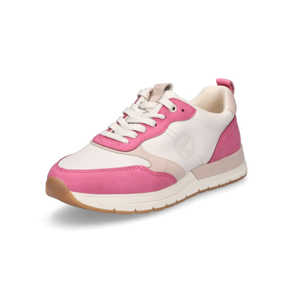 Tamaris Damen Sneaker fuchsia wei&szlig;