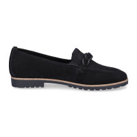 Tamaris Damen Leder Loafer schwarz