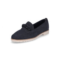 Tamaris Damen Leder Loafer blau