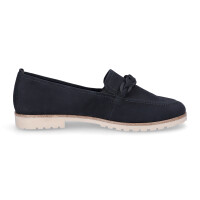 Tamaris Damen Leder Loafer blau