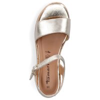 Tamaris Damen Plateau Sandalette gold metallic