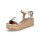 Tamaris Damen Plateau Sandalette gold metallic