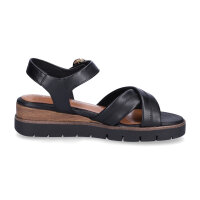 Tamaris Damen Keilsandalette schwarz