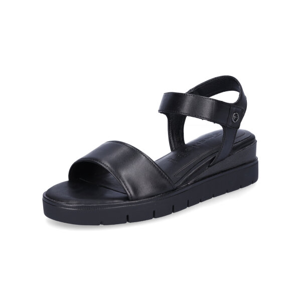 Tamaris Damen Keilsandalette schwarz
