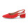 Tamaris Damen Leder Slingpumps rot