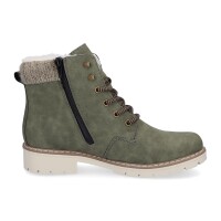 Rieker Damen Schn&uuml;rboot gr&uuml;n