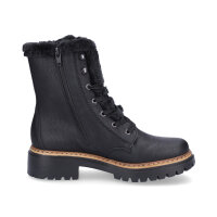 Rieker Damen Schn&uuml;rboot schwarz