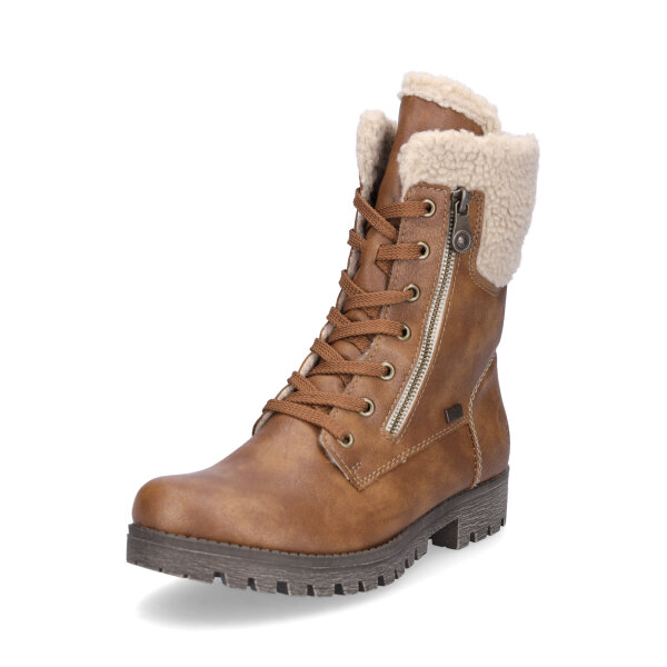 Rieker Damen Schn&uuml;rboot braun