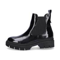 Tamaris Damen Chelsea Boot schwarz Lack