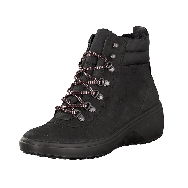 Ecco Damen Schnürboot schwarz