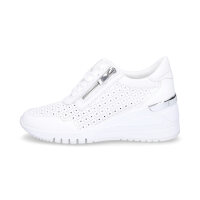 Marco Tozzi Damen Keil Sneaker weiß