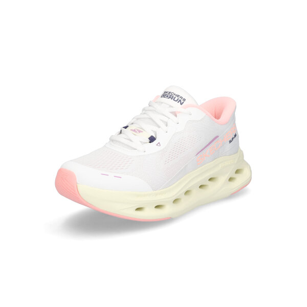 Skechers Damen Slip-in Sneaker Glide-Step Caledonia wei&szlig;