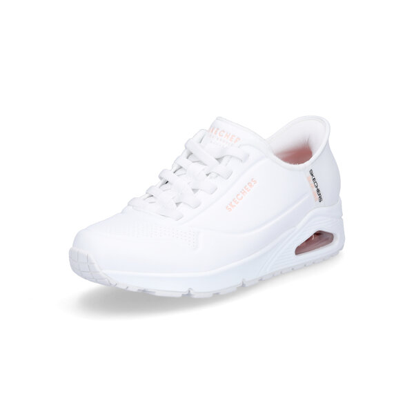 Skechers Damen Slip-in Sneaker UNO Easy-Air wei&szlig;
